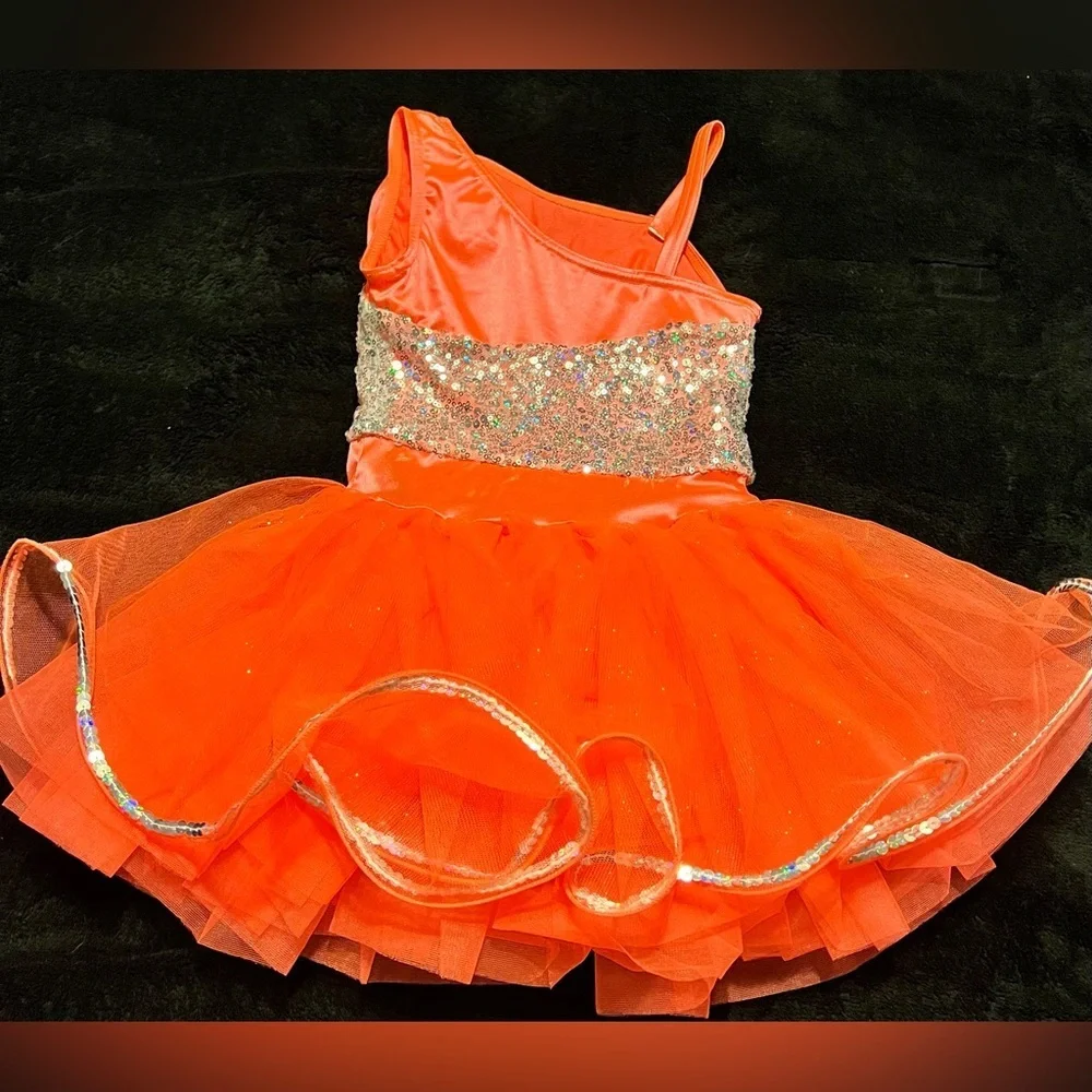 Sparkling Orange Tutu Ballerina/Halloween Costume Girls size 4T